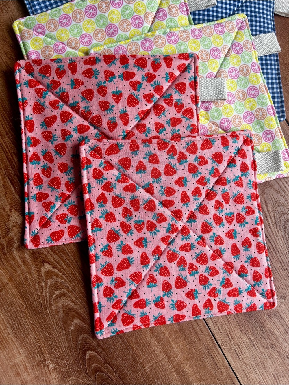 Potholder Set | Strawberries